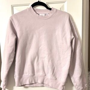 Lilac Aritzia perfect fit crewneck sweatshirt size 2xs